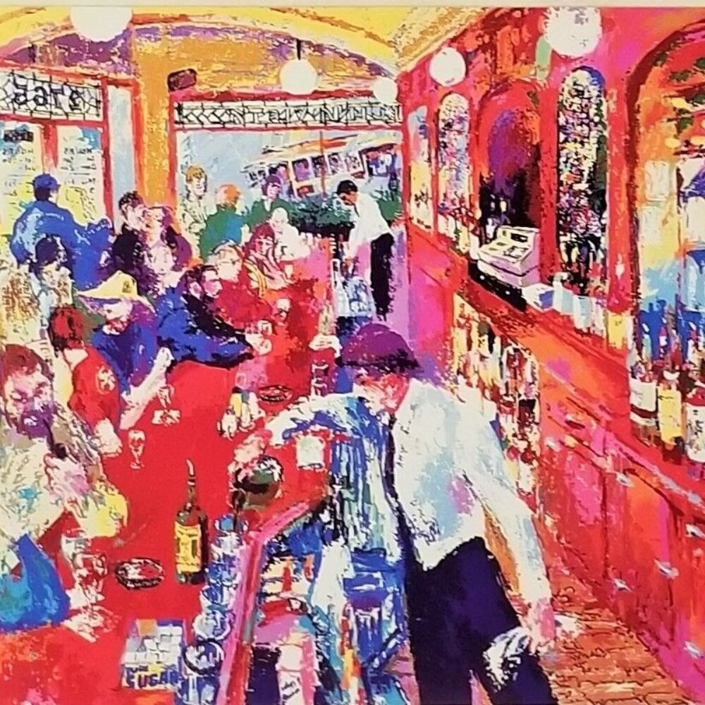 LeROY NEIMAN Post Card - BUENA VISTA BAR 1986